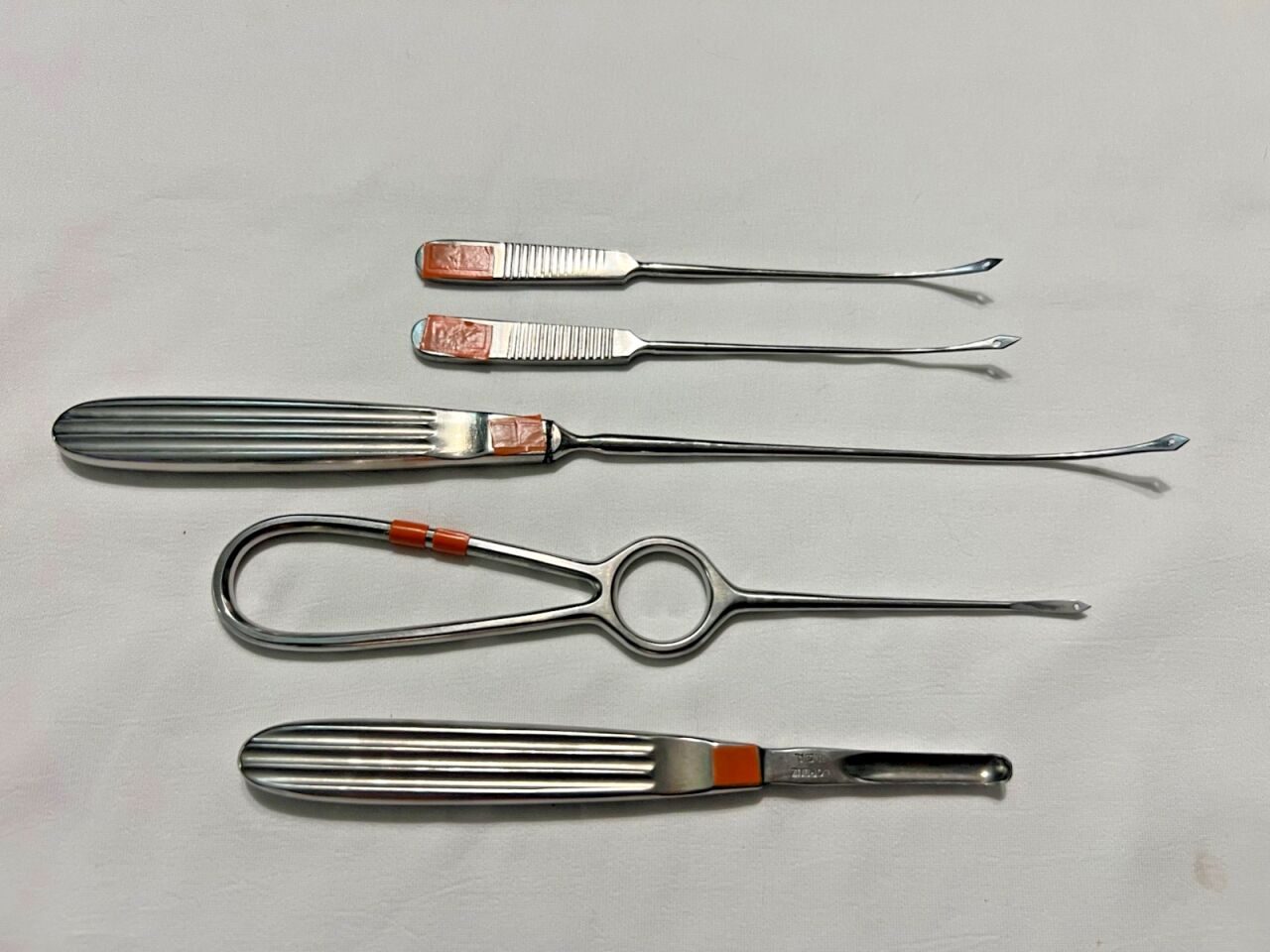 W. LORENZ  Set Of 5 Micro-Fixation Instruments Condyle Stripper & Awls