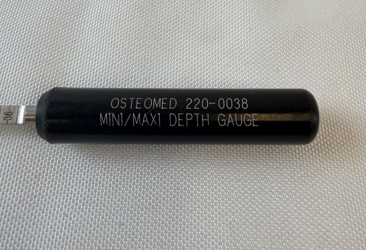 OSTEOMED 220-0038 Mini/Maxi Depth Gauge 6mm-36mm — photo 2