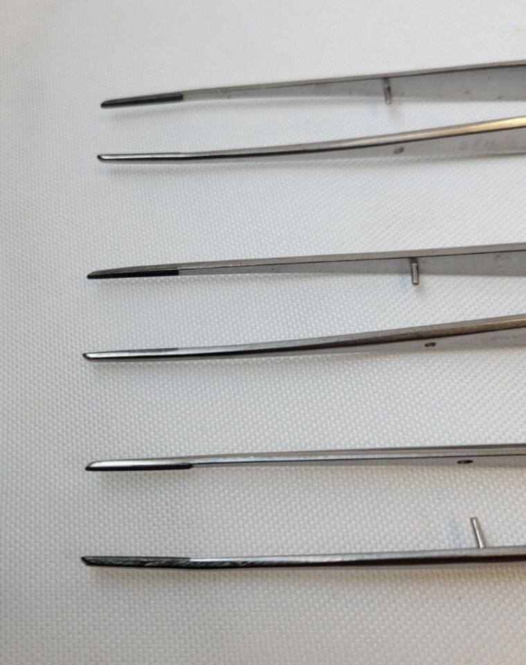 PILLING 35-1860 Cushing Tissue Forceps Straight TC Jaws 7" — photo 2