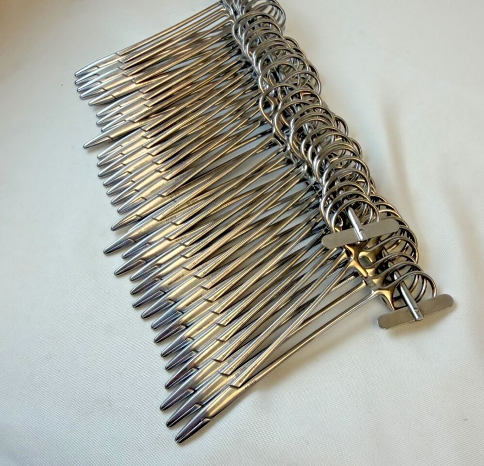 SYMMETRY 64-2513 7.25" Set of 36 Mayo-Hegar Needle Holders W/ Stringer — photo 6