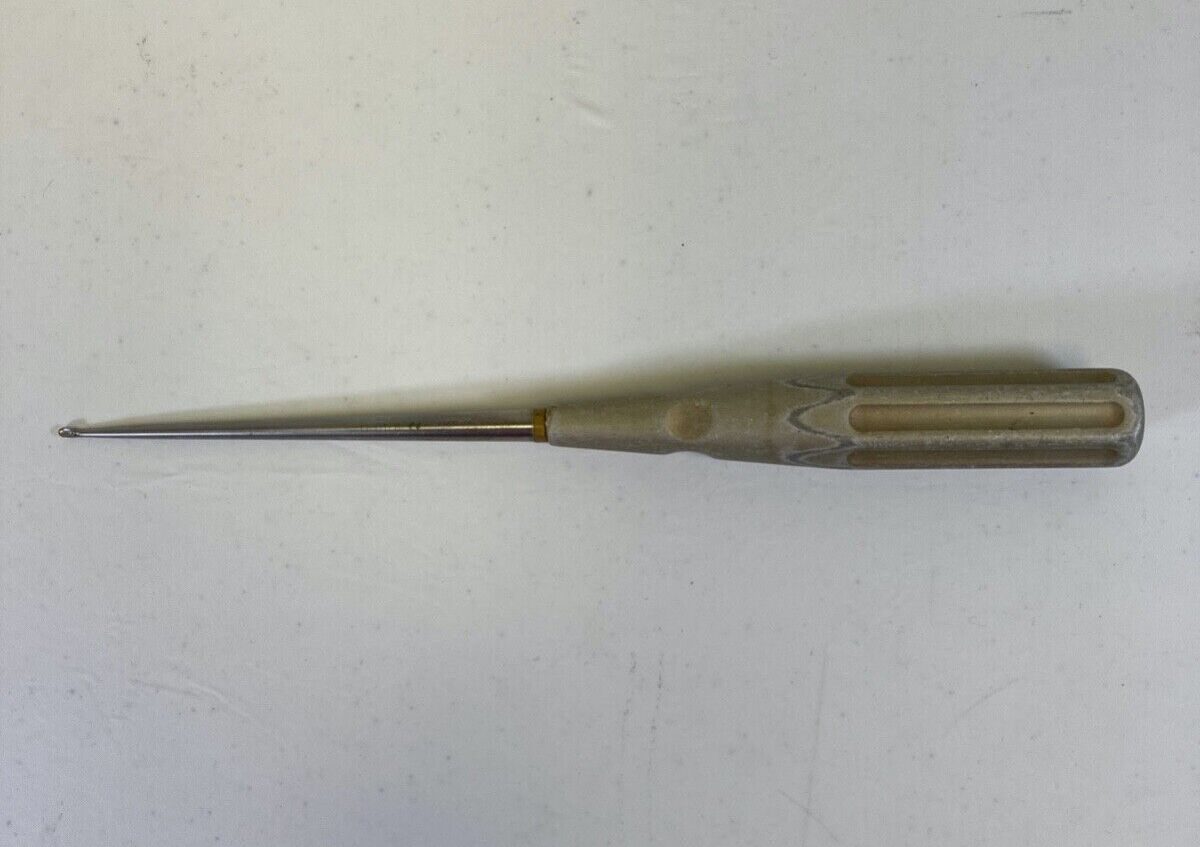 V. MUELLER U-0178 Chroma-Line 10" Size 2/0 Straight Cup Curette Neuro Spine