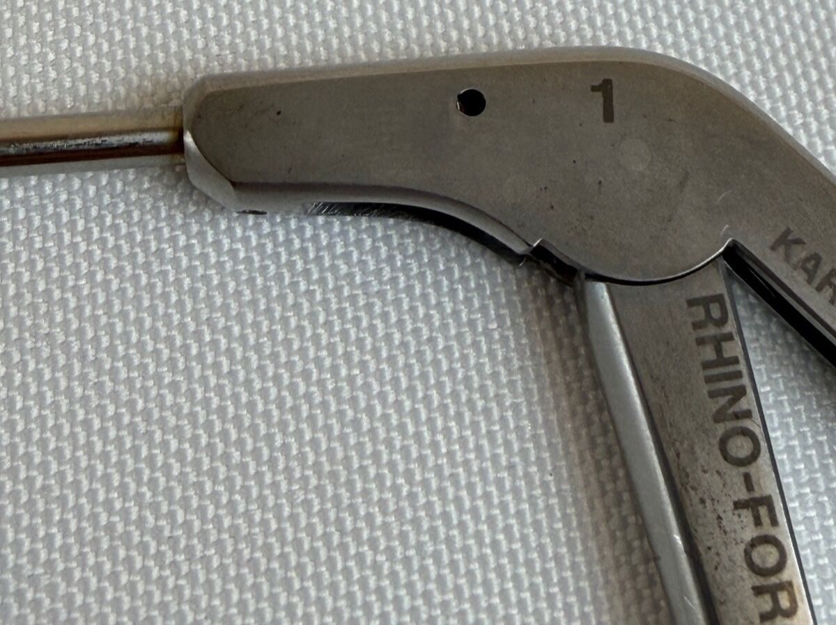 KARL STORZ 451501B GRUNWALD-HENKE Rhino Force Size 1 Upturned 3.5mm Through Cut — photo 3