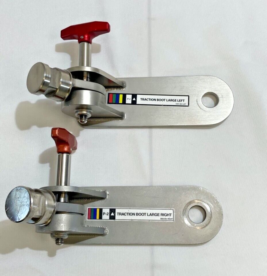 MIZUHO OSI 5855-864 P-2 Large Pair of Traction Boot Foot Plates L&R