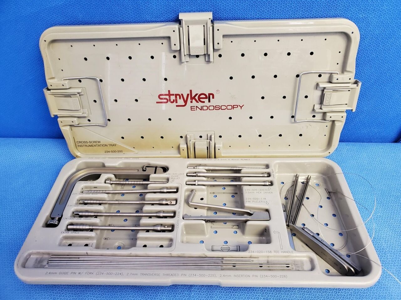 STRYKER 234-500-200 Bioabsorable ACL Set w/ Tray Arthroscopy