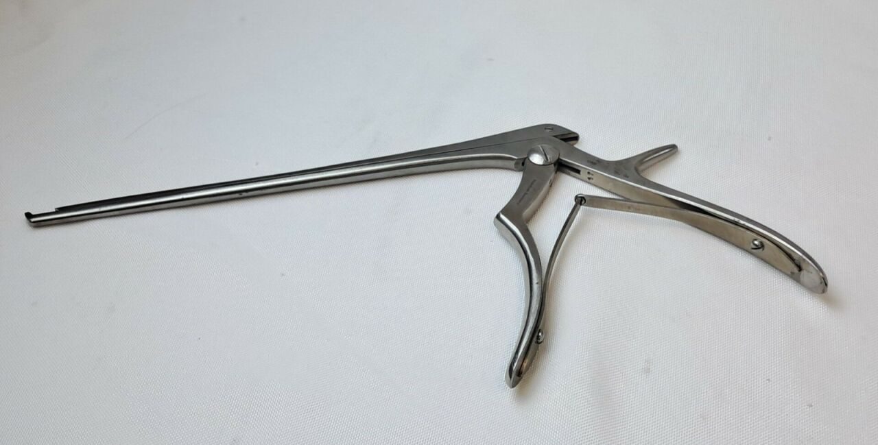 OMI 52-142-04B Black Surgical Kerrison Rongeur 4mm 8 inch