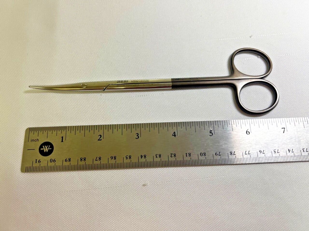 ASSI ASIM120326 Metzenbaum Light Model 38mm Curved 7" Scissors — photo 5