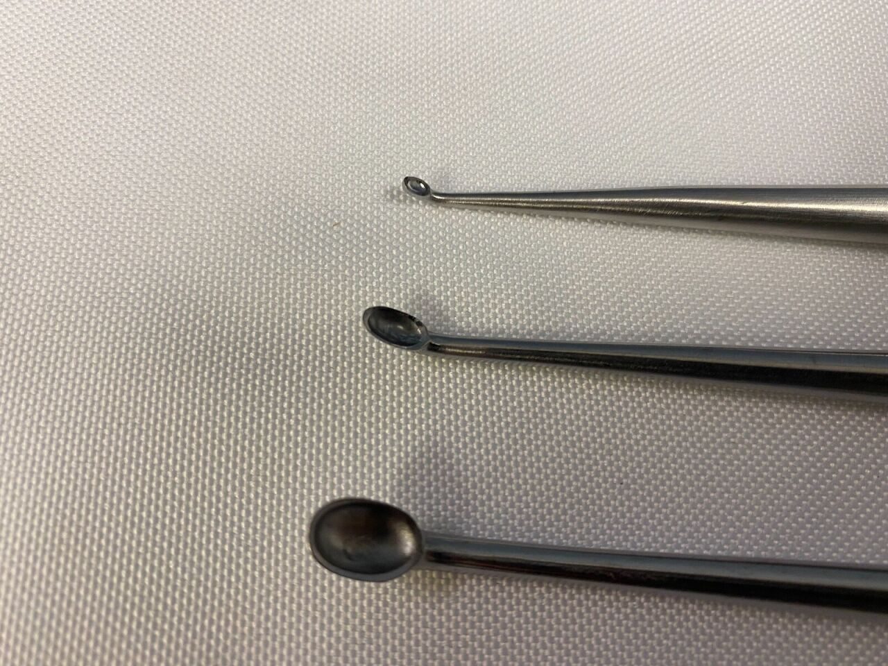 CODMAN  Set of 3 Forward Angled 8" Bone Curettes Orthopedic — photo 3