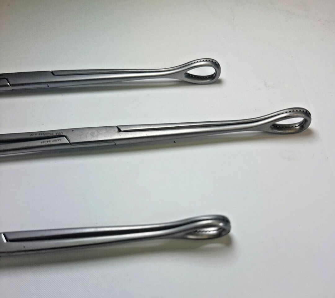 JARIT 114-124 Foerster Sponge Holding Forceps, Straight Set of 3 — photo 2