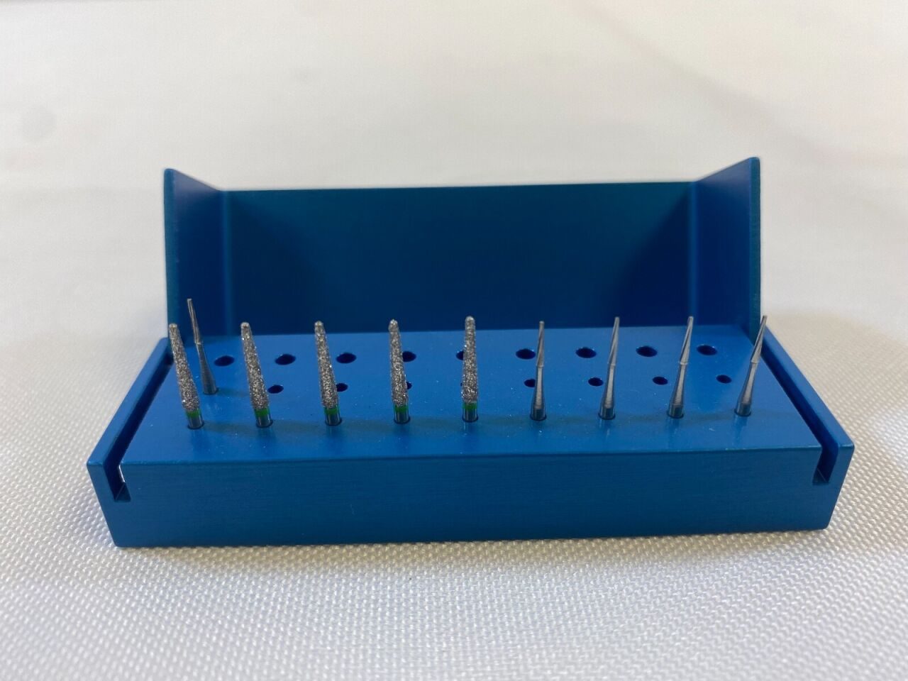 AXIS AB110-1U Bur Block Aluminum 27 Hole Blue Swivel Top  Assorted Burrs — photo 2