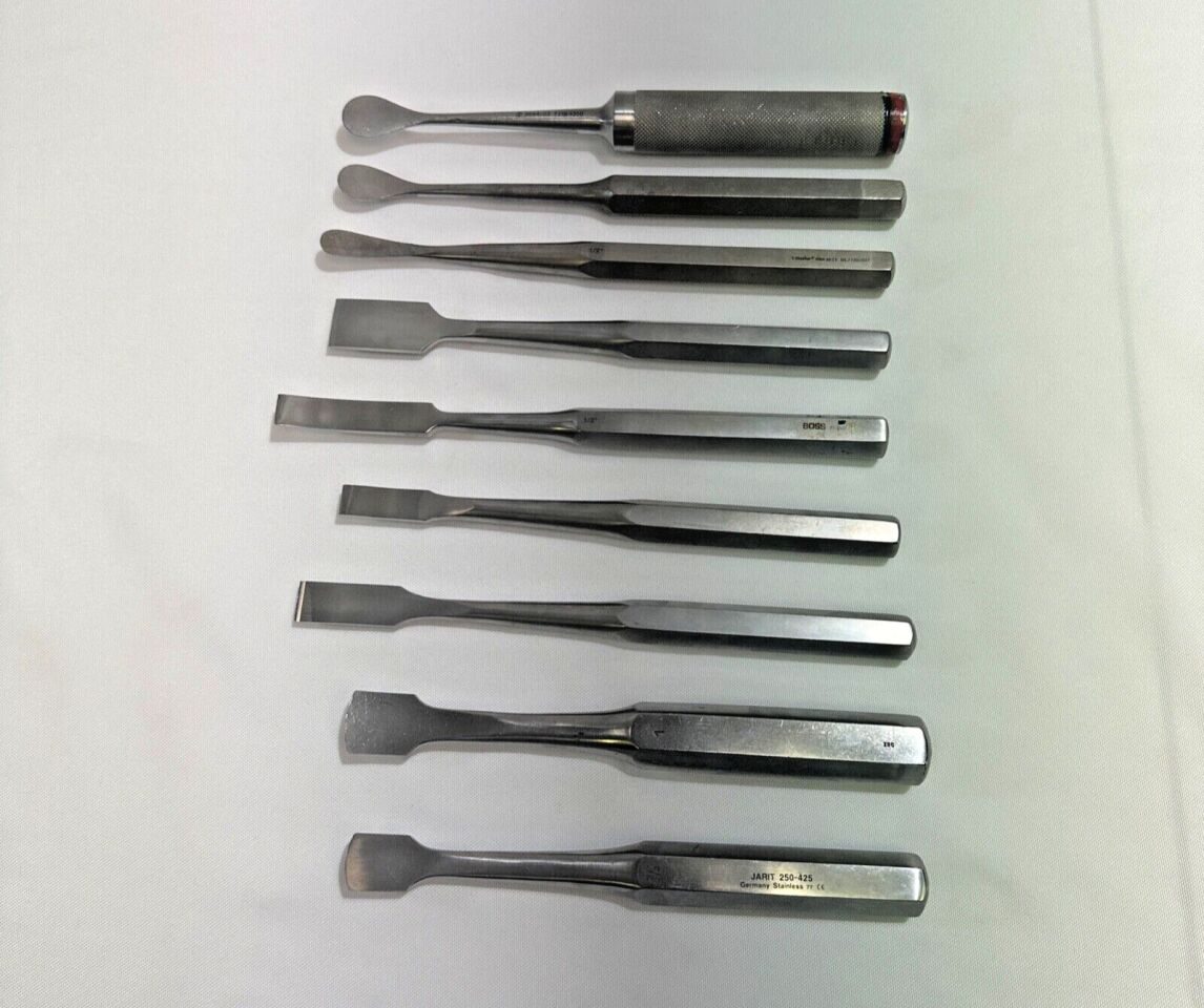 ZIMMER  9 Piece Orthopedic Chisel & Elevator Set — photo 1
