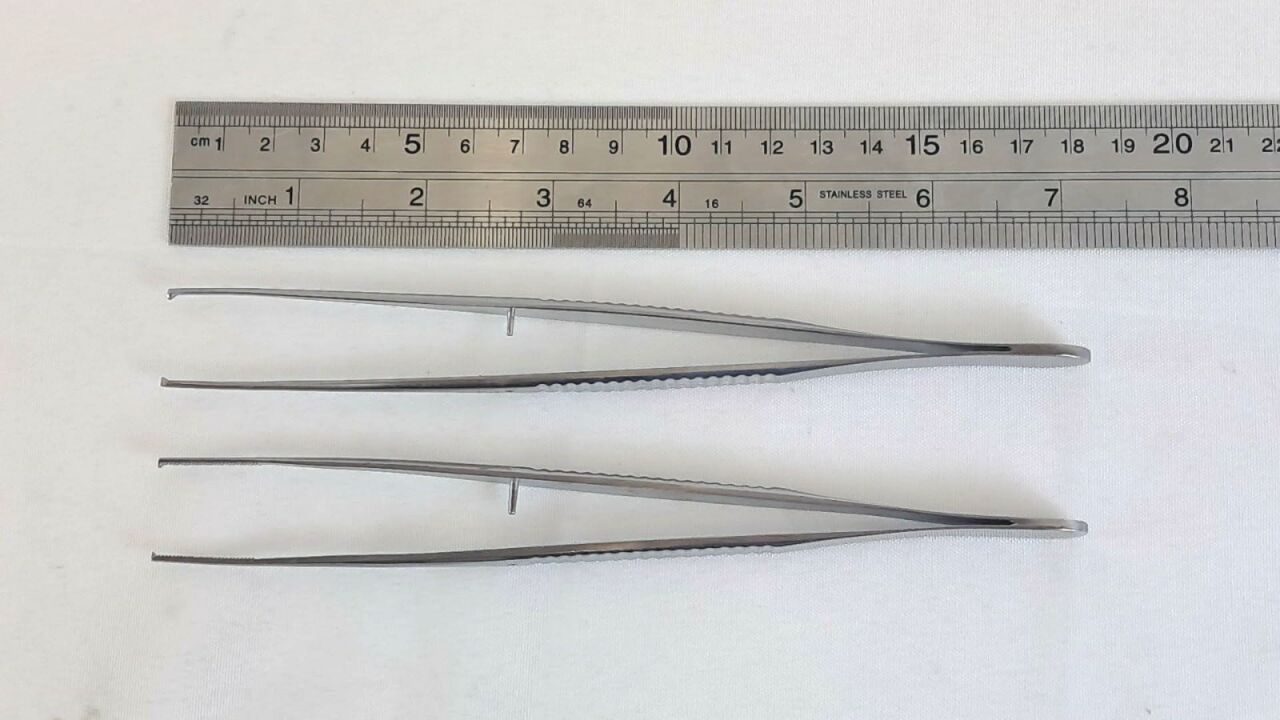 V. MUELLER CH5182 Potts Smith Tissue Forceps 1x2 Teeth 7" — photo 5