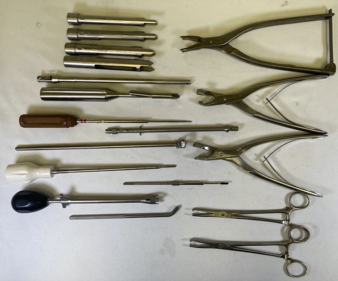 ODEV Various 18 Piece Orthopedic Development Contour Spinal System Instrument Set & Case — photo 2