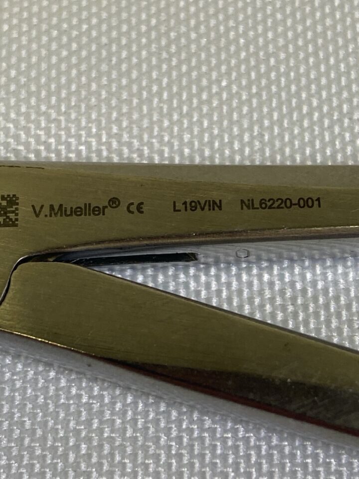 V. MUELLER NL6220-001 Cushing Intervertebral Disc Rongeur IVD 2mm x 10mm — photo 2