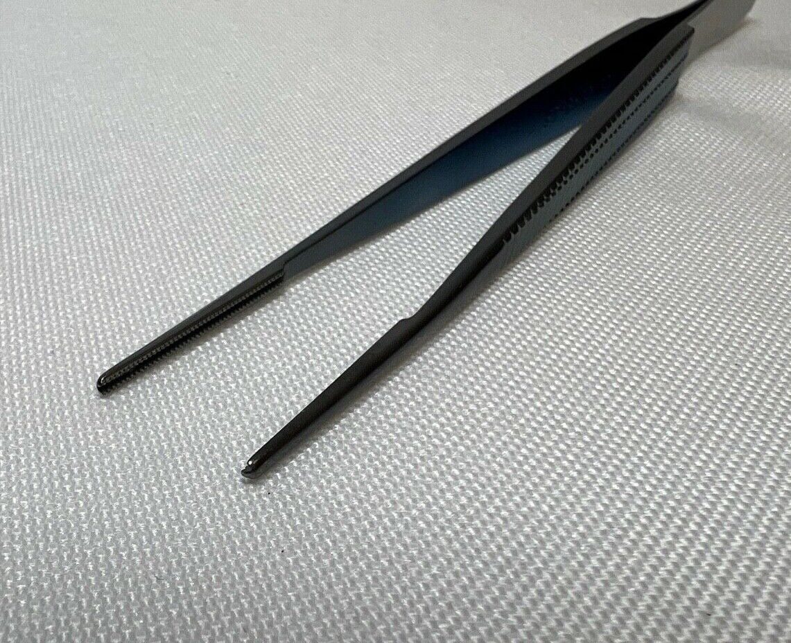 CODMAN 30-8500 Titanium Castaneda Vascular Forceps 6" 1x2 Serrated Tips — photo 4