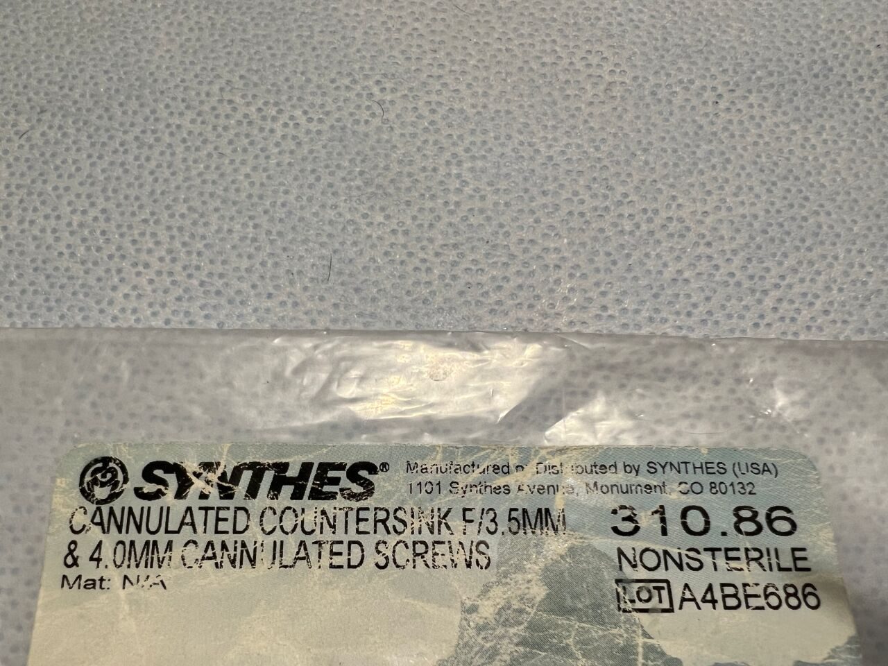 SYNTHES 310.86 3.5mm/4.0mm Cannulated Countersink — photo 2