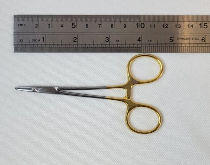 PADGETT P2405 TC Webster Needle Holder, Straight, Smooth Jaws, 4.5" — photo 6