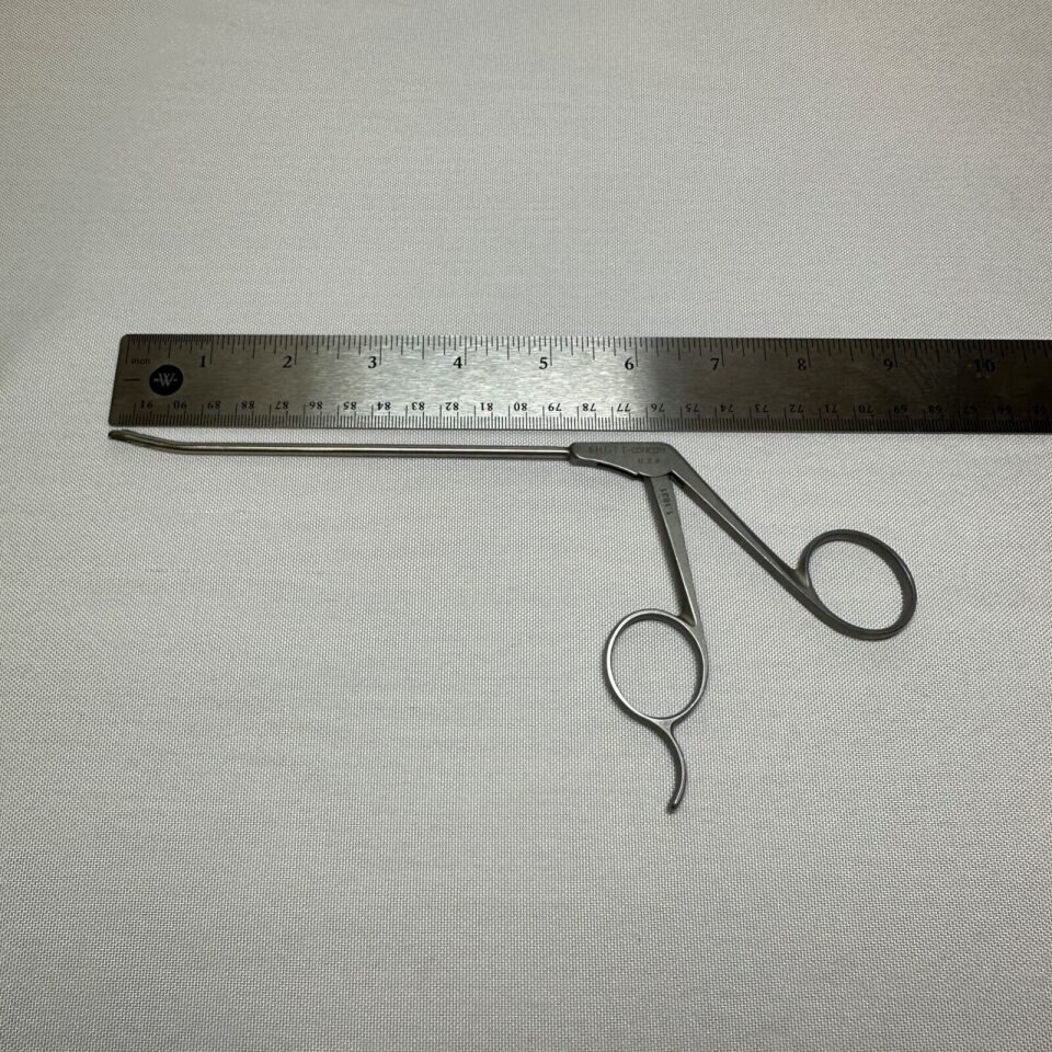 SHUTT 1.1631 Small Joint Arthroscopy Blunt Tip Forcep 3.4mm Dia. 130mm 15deg Up — photo 6