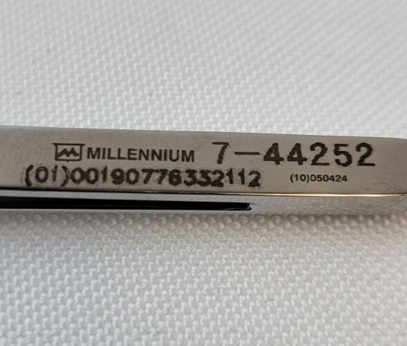 MILLENNIUM 7-44252 Dennis Ring Tip Forceps Straight 1mm Diamond-Dust Ring Tips — photo 5