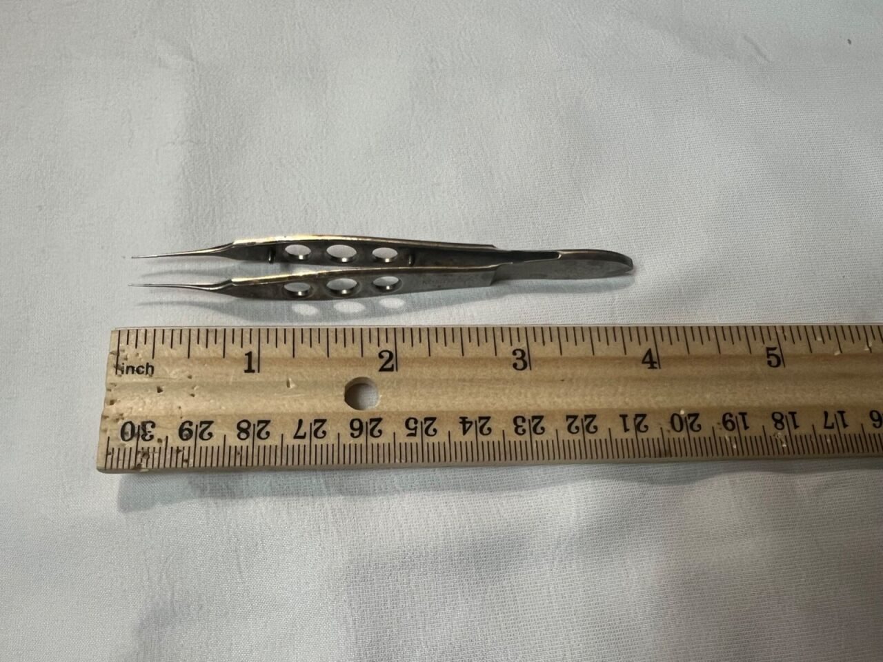 KATENA K5-5000 Ophthalmic McPherson Straight Tying Forceps 4" Length — photo 4