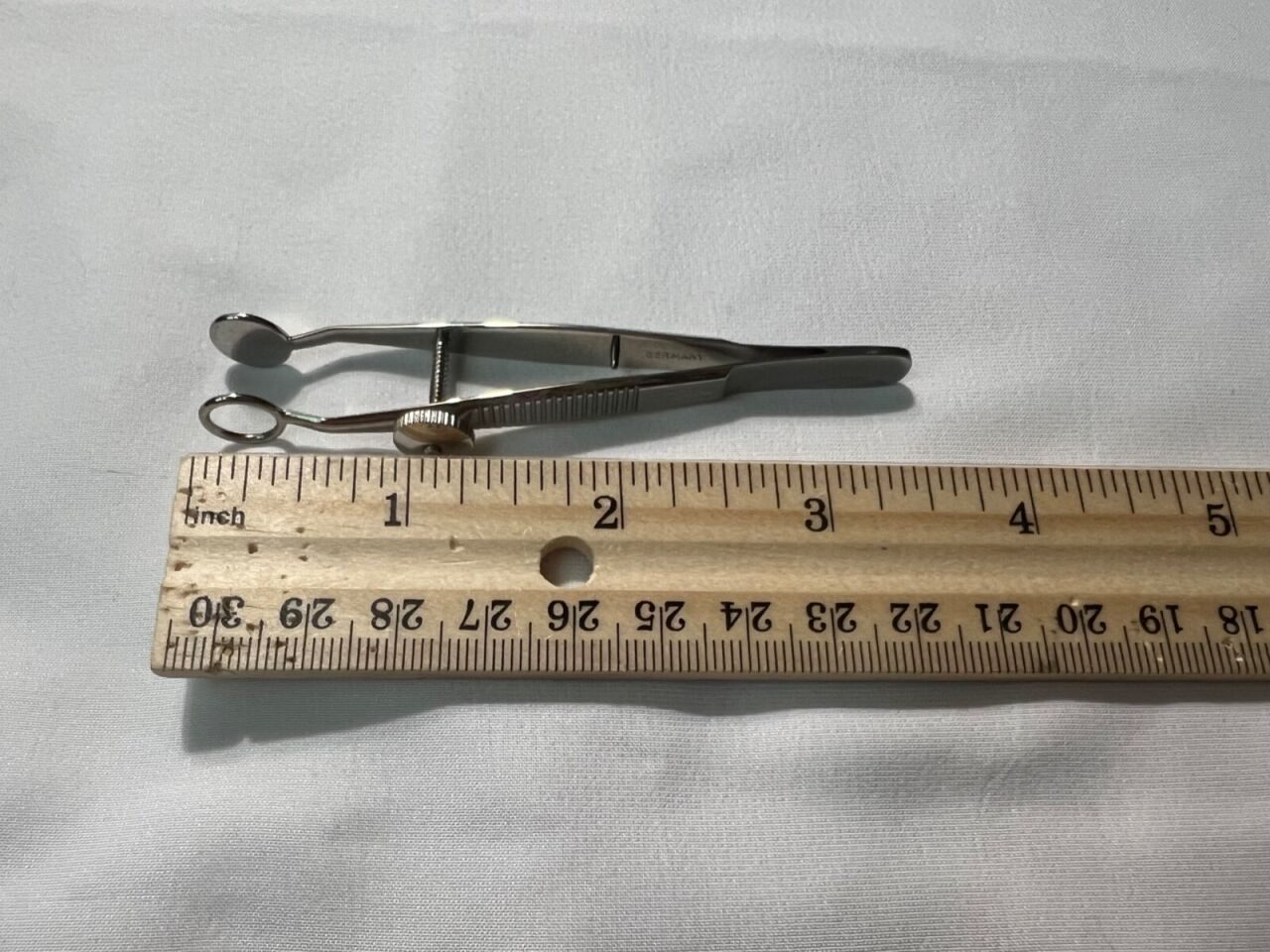 STORZ E2630 Lambert Chalazion Small Forceps 10mm Lower x 8mm Upper Plates — photo 4