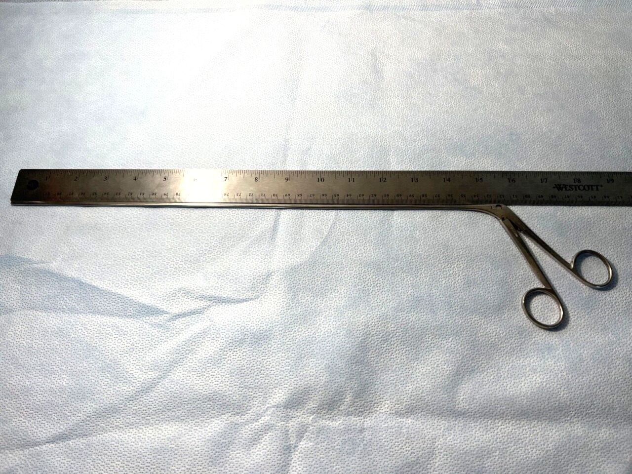 PILLING 50-5245 Laryngeal Straight Forceps 2mm X 10mm X 40cm — photo 5
