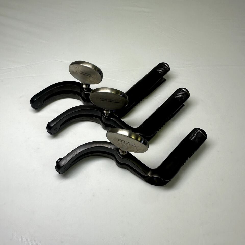 RUGGLES Various Set of 3 Transsphenoidal Speculum Black Coated Right Angled — photo 4
