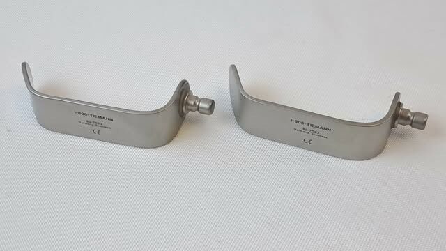 TIEMANN 80-7023 Pair of Kolbel Retractor Blades, 20 x 68mm — photo 3