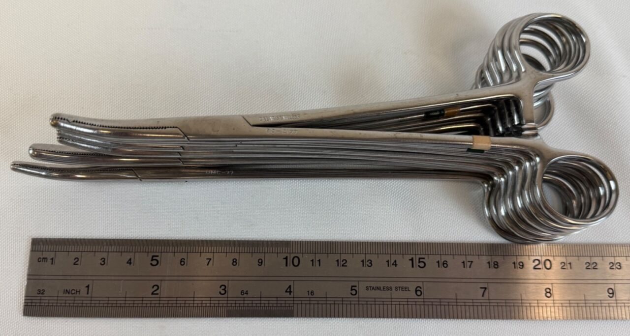 SKLAR 8" 9" ObGyn Set of 7 Heaney Hysterectomy Forceps Clamps — photo 10