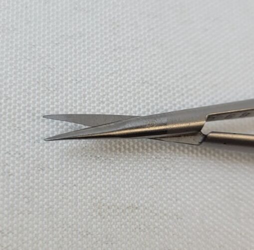 ASSI SAS-15R8 Adventitia and Suture Scissors, Straight, Stainless Steel, 6" — photo 2