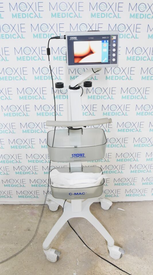 KARL STORZ 8403ZX, 8402XS Imager C-MAC 8403ZX Video Laryngoscope + 8402XS Imager + 9700VIP cart