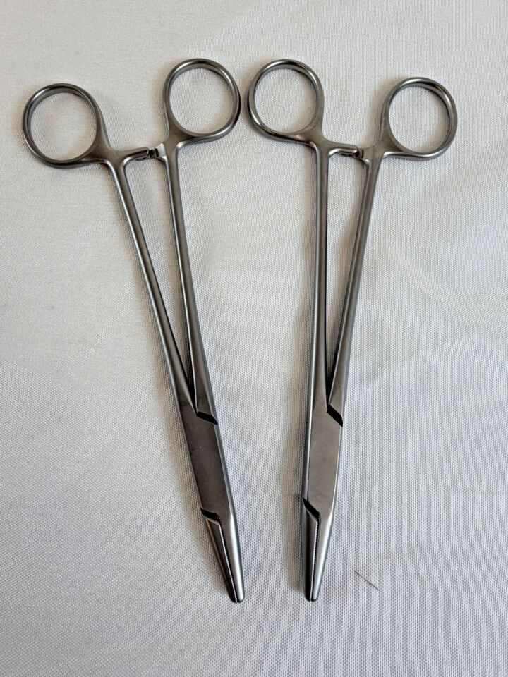 AESCULAP BM247R Hegar Needle Holders Straight Heavy Pattern Serrated Jaw — photo 7