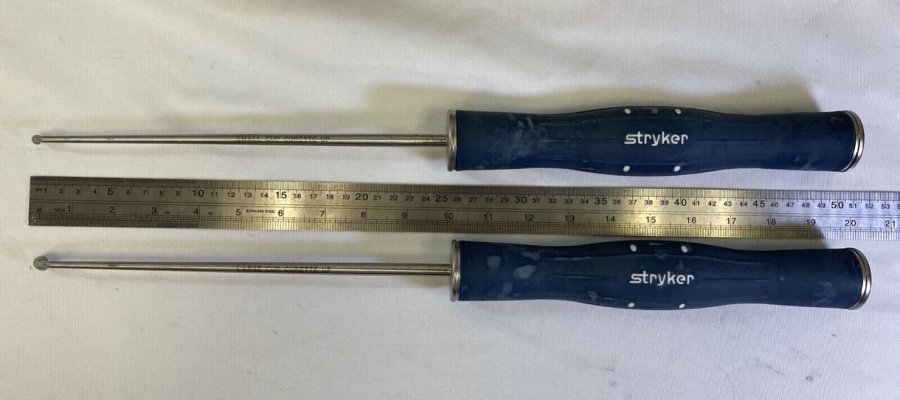 STRYKER Various Reliance Anterior Lumbar Instruments 20" Cobbs Curettes — photo 3