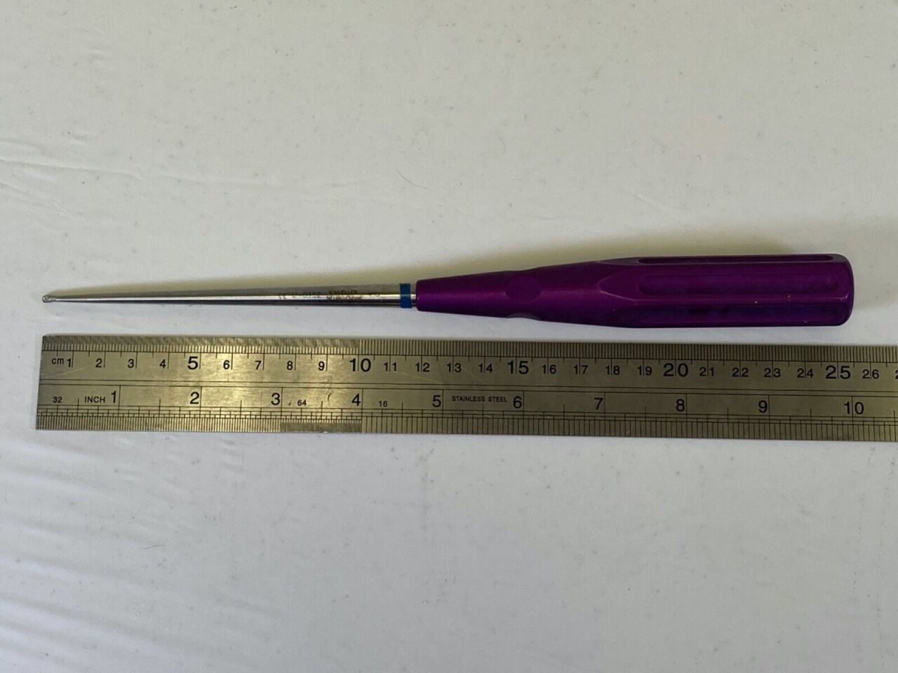 V. MUELLER U-0152 10" Reverse Angle Size 4/0 Curette Chroma-Line Reverse Angle Curette — photo 7
