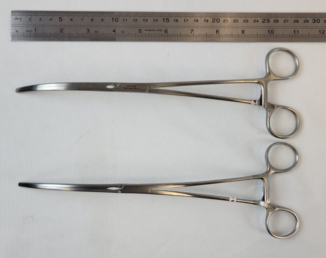JARIT 320-282 DeBakey Cardio-Grip Aortic Aneurysm Clamp 1x2 Teeth - Set of 2 — photo 8