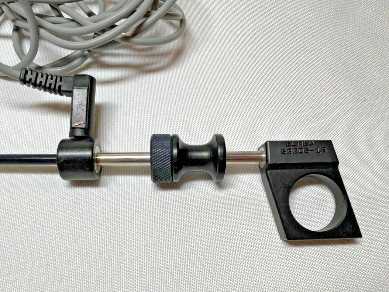 ELMED 52205-18 Classic Bipolar Forceps Curved Hook Jaw w/ Slide Handle & Cable — photo 6