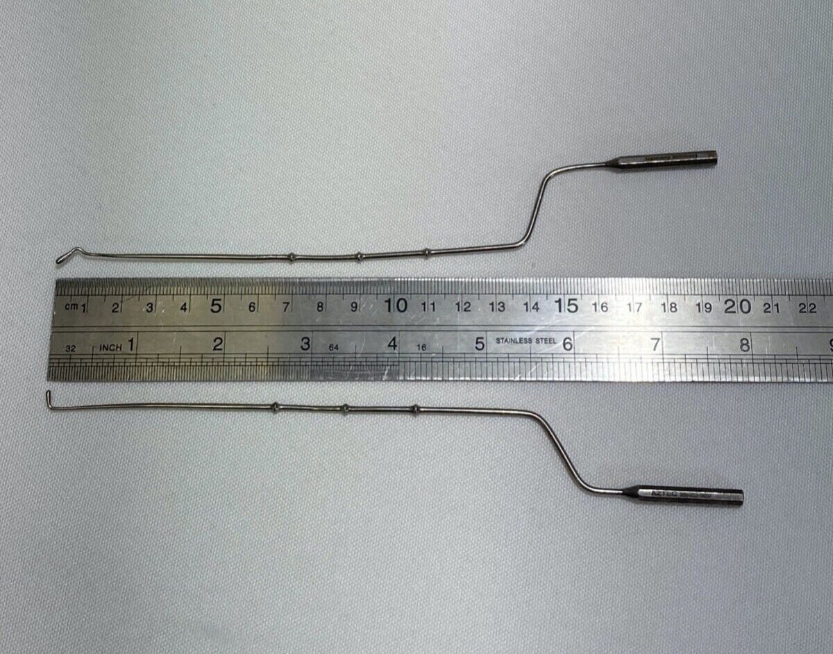 AZTEC SURGICAL  Set of 4 8" Malleable Bayonet Ball Probe Set ENT Neuro Orthopedic — photo 10