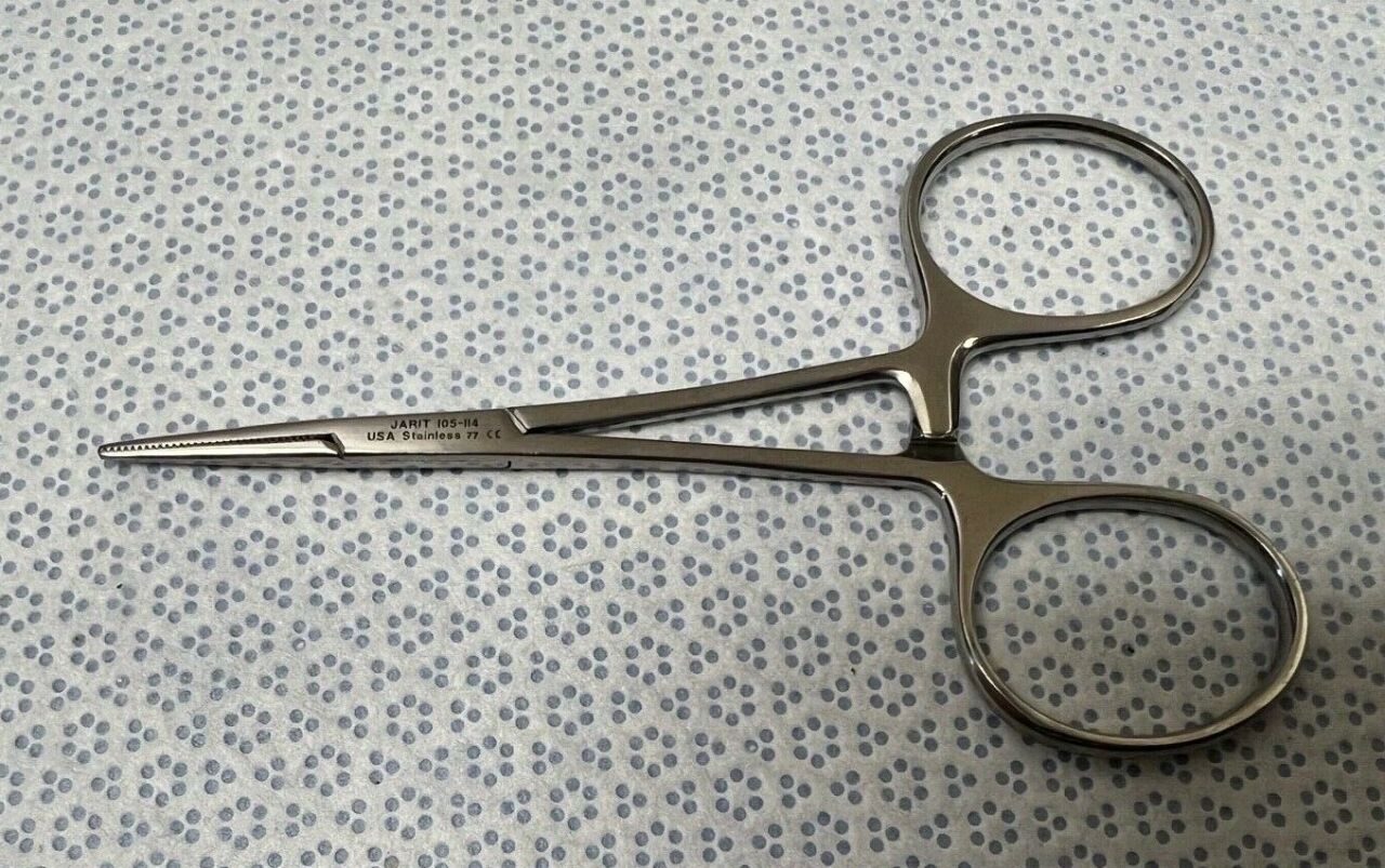 JARIT 105-114 Hartman Mosquito Forceps Straight 3-7/8"