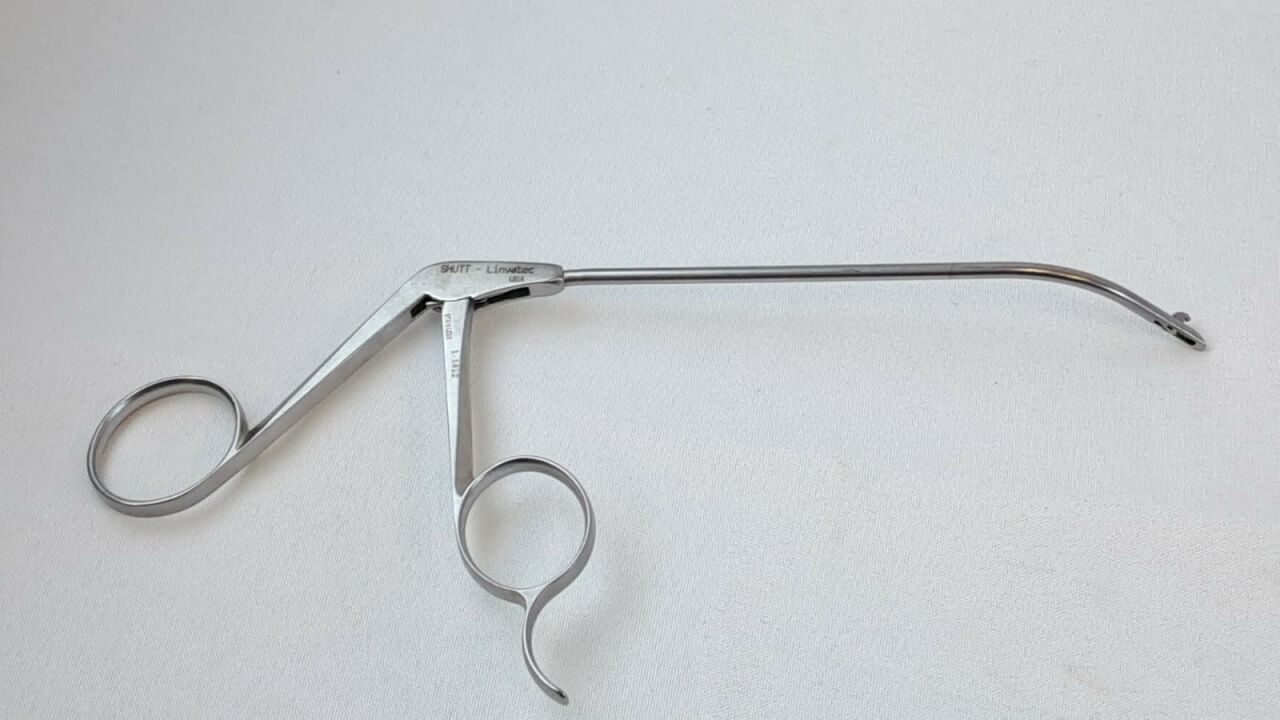 SHUTT-LINVATEC Shutt Linvatec 1.1412 Master B-Scoop Forceps 3.4mm 45 Deg Left Arthroscopy Punch — photo 2
