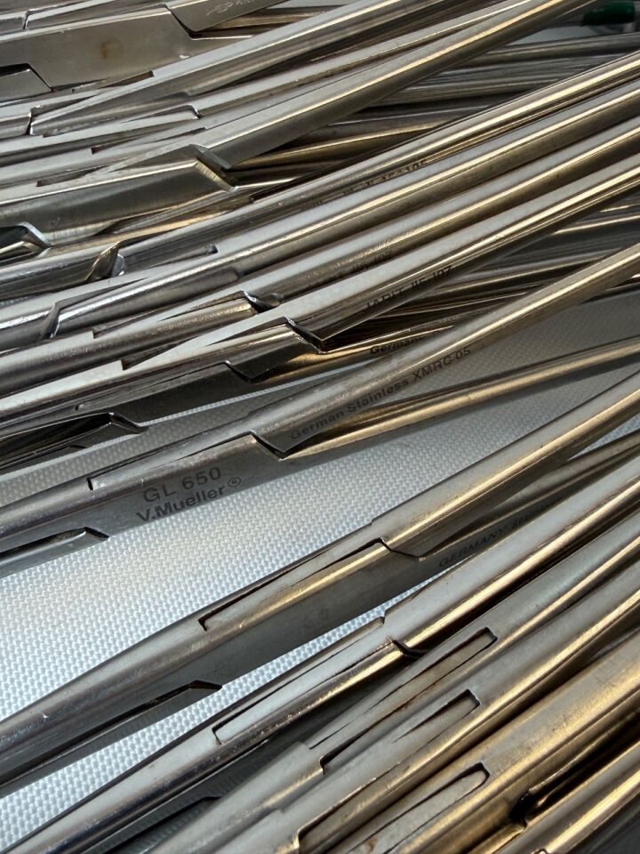 JARIT Foerster Sponge Forceps 7" & 9.5" Lot of 56 w/ Stringer — photo 4