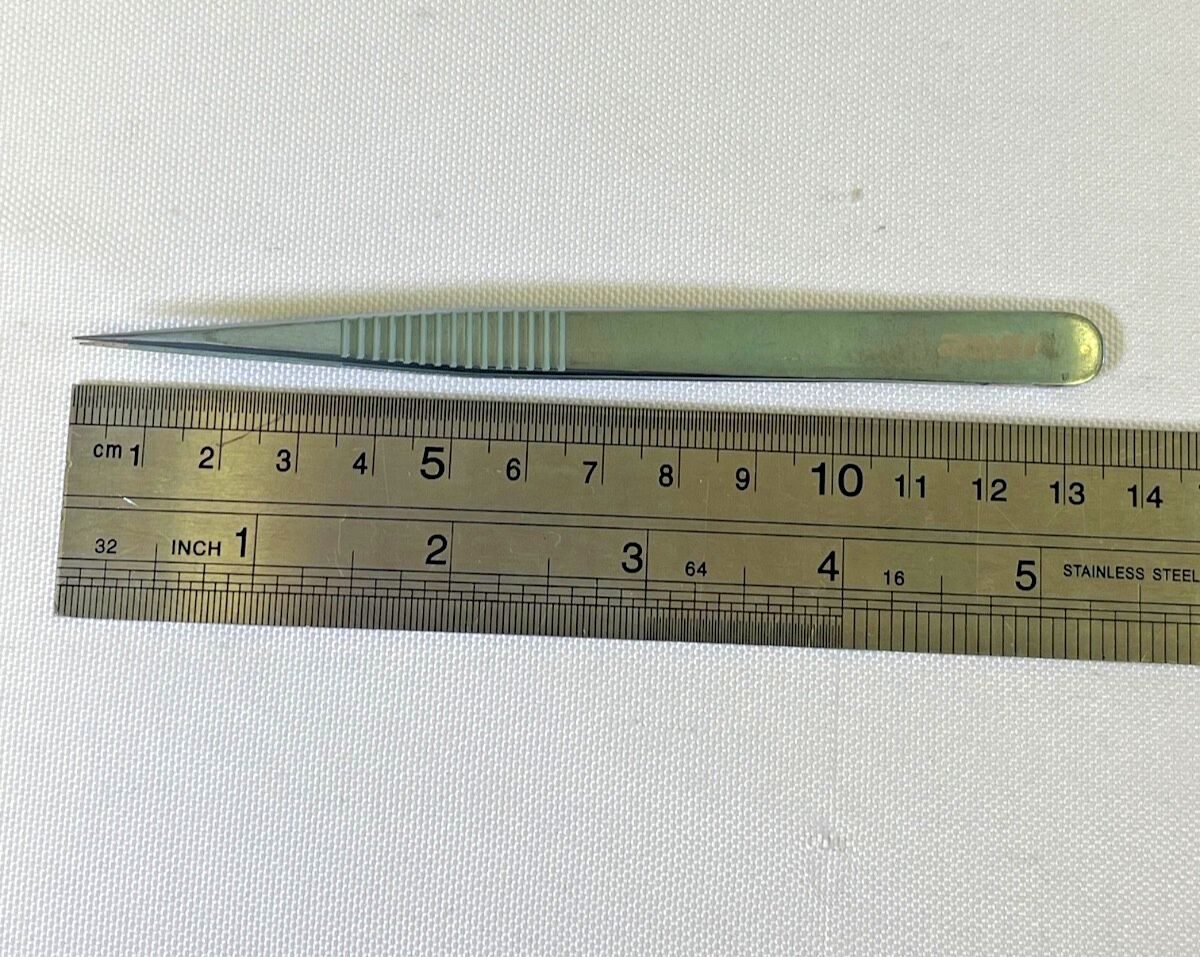ASSI .JFLT3 0.3mm T/C Tip Diameter L: 13.5cm MicroLite Titanium Forceps — photo 8