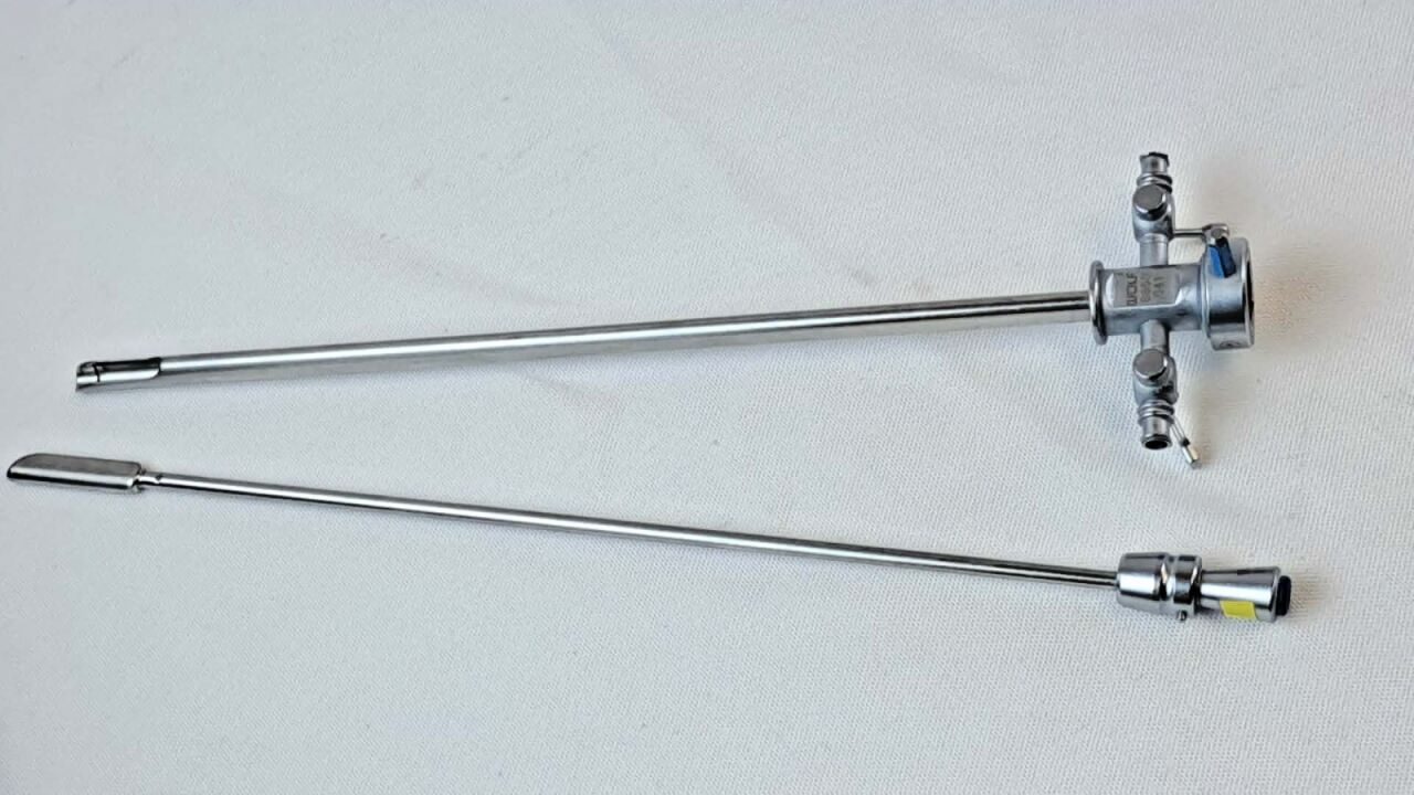 R. WOLF 8650.041 Dual Valve 21 Fr Laparoscopic Sheath with Obturator — photo 5