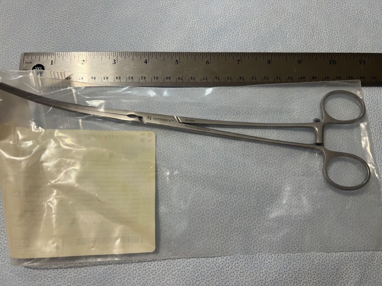 SYMMETRY 55-6054 DeBakey Aortic Aneurysm Clamp 8.5cm Jaws 1x2 Teeth 10.5" Length — photo 4