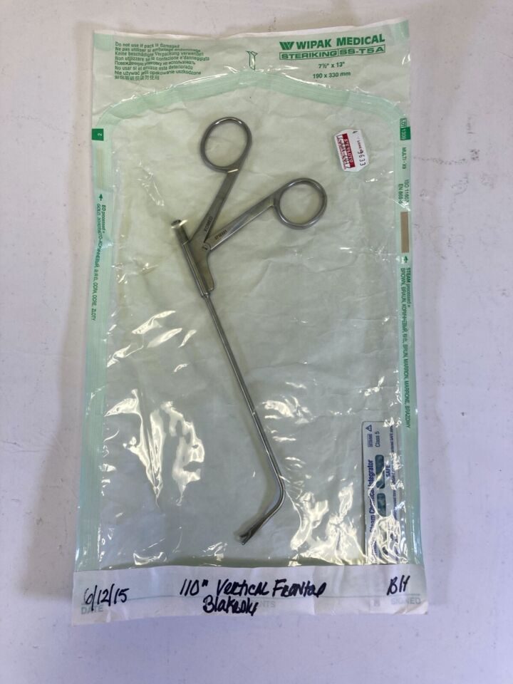 XOMED INTEGRA 3712301 Frontal Sinus Recess Giraffe Forcep 110deg Vertical Jaws ENT — photo 10