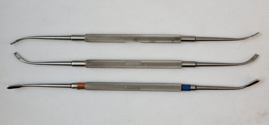 TIEMANN #1, 2, 3 ENT & Dental Set of 3 Double Ended Elevators/Dissector