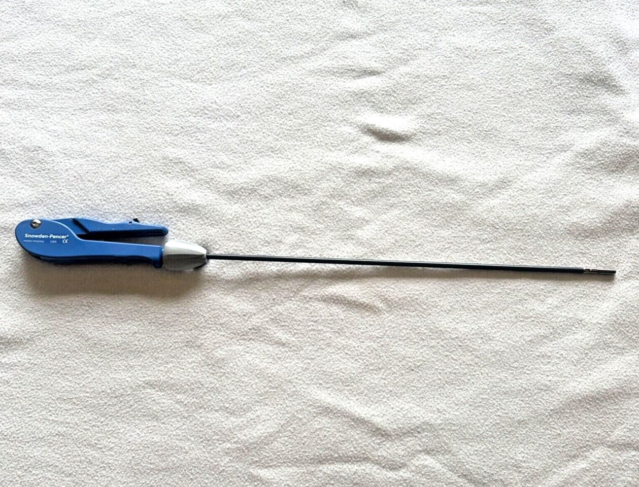 SNOWDEN-PENCER 90-7820 Bullet Nose Diamond Jaw Laparoscopic Ratcheted Grasper