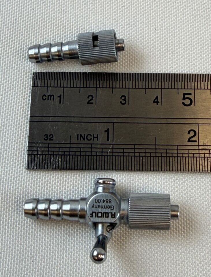 R. WOLF 884 Luer Lock w/ Valve & Hahn Adapter Set — photo 5