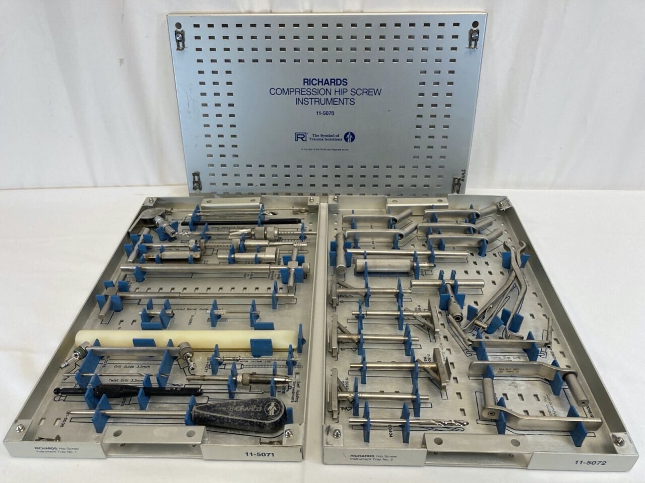 RICHARDS Various  Hip Instrument Trays 1 & 2