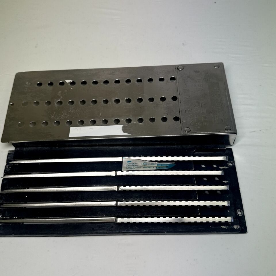 CODMAN KARLIN 46-3070 Straight Stiletto Chisels Set of 5 w/ Case — photo 2