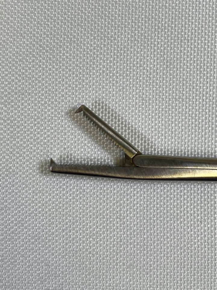 III VM81-2491 Tendon Pulling Forcep Rat Tooth Grasping Clamp 5.5" General Surgery — photo 3