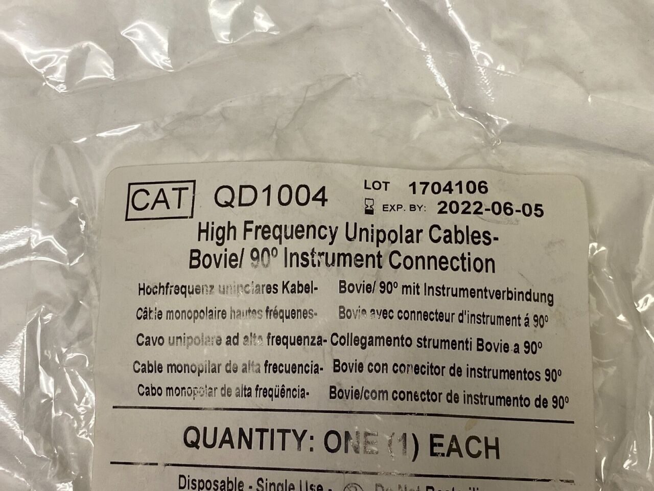 QUANTUM INTERCONNECT QD1004 High Frequency Unipolar Cable — photo 3